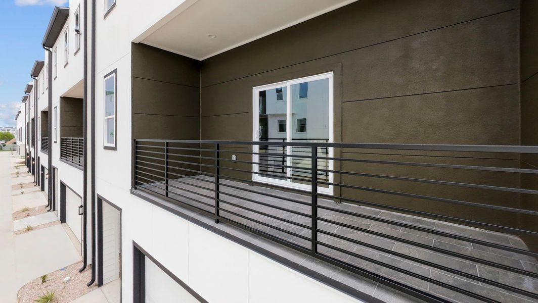 Exterior details and patio area of a home in , Houston (Image 24).