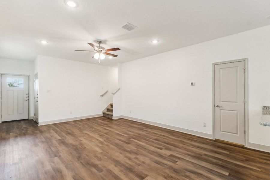 Representative unfurnished interior of a home built from the The Kennedy by Rosehaven Homes in Magnolia Village North, San Antonio (Image 12).