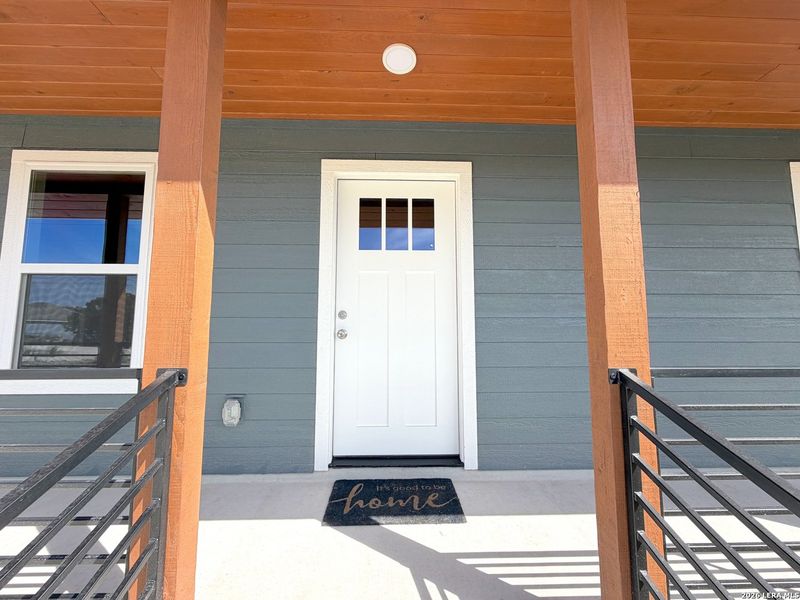 Exterior details and patio area of a home in , Spring Branch (Image 28).