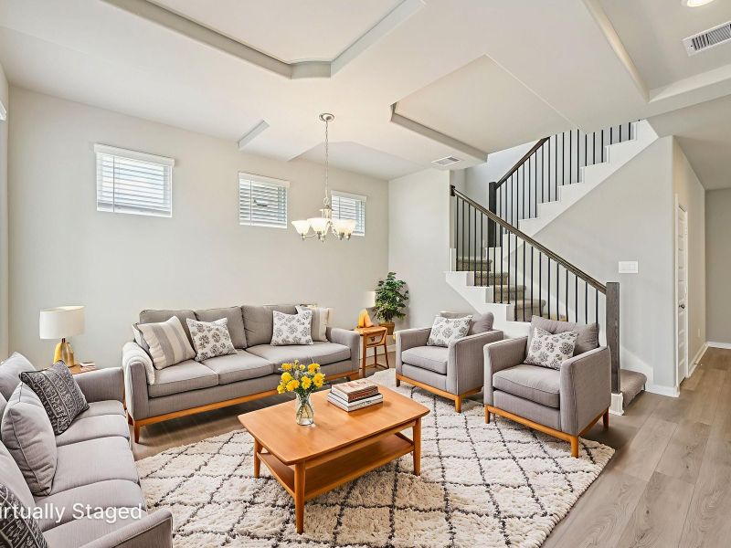 Furnished interior view inside a new home in Heights of Barbers Hill, Baytown (Image 9).