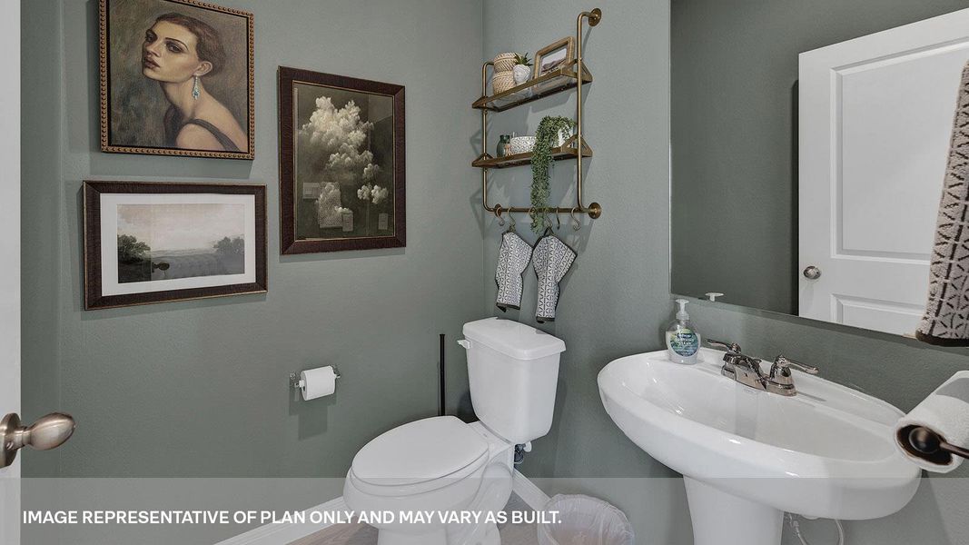 Furnished interior view inside a new home in Whisper South, San Marcos (Image 20).