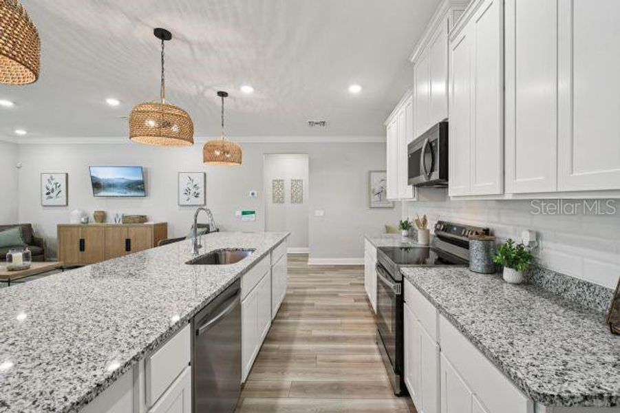 Furnished interior view inside a new home in , Mount Plymouth (Image 10).