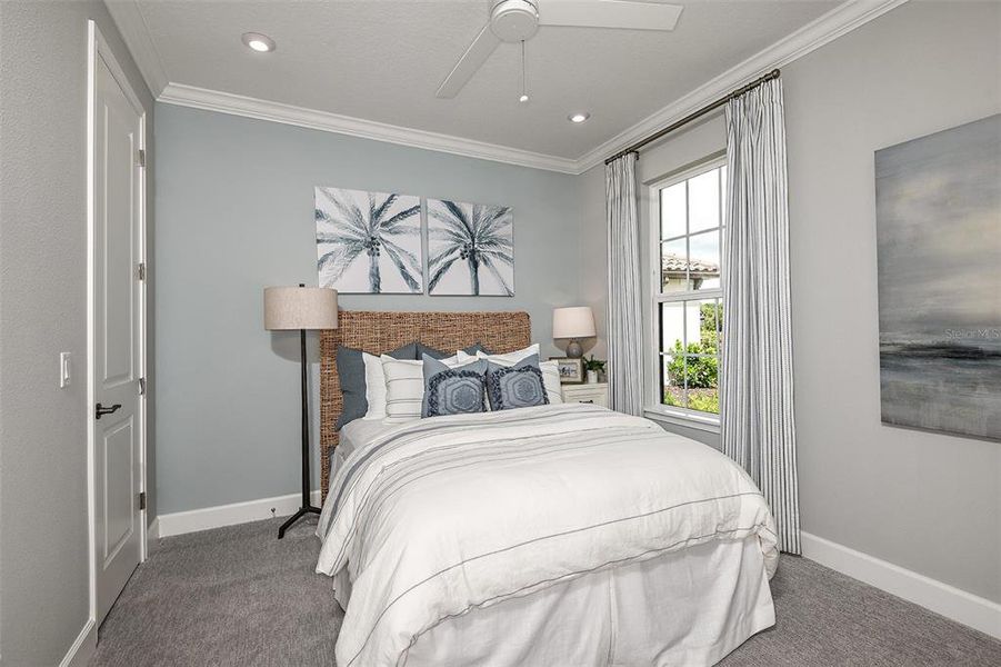 Furnished interior view inside a new home in Esplanade at Wellen Park, Englewood (Image 14).