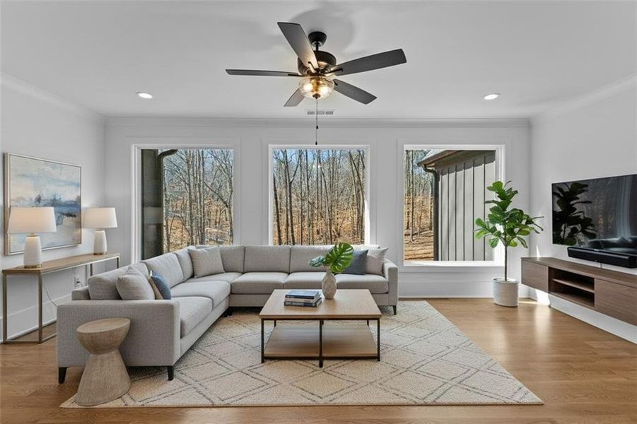 Furnished interior view inside a new home in , Lawrenceville (Image 12).