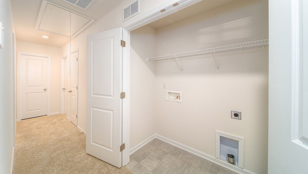 Representative unfurnished interior of a home built from the Harrison by D.R. Horton in Brookside Farms - The Meadows, Greer (Image 31).