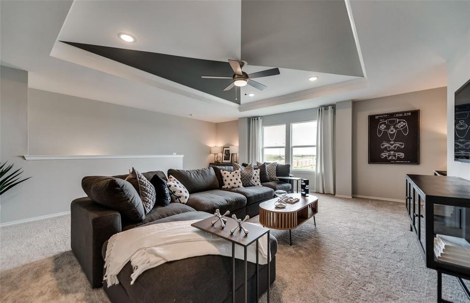 *Model Representation - Spacious game room on second level