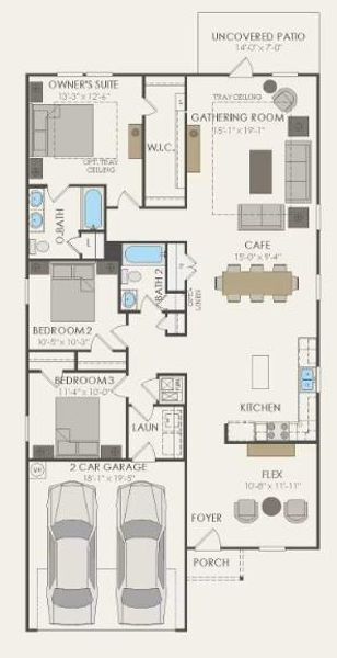 Pulte Homes, Hewitt floor plan