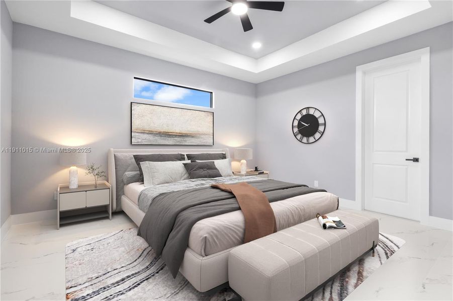 Furnished interior view inside a new home in , Cape Coral (Image 8). Furnished interior view inside a new home in , Cape Coral (Image 8).