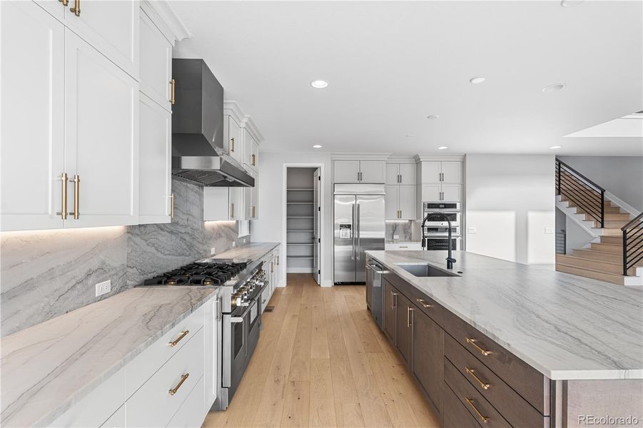 Furnished interior view inside a new home in Luxe at The Canyons, Castle Pines (Image 15).