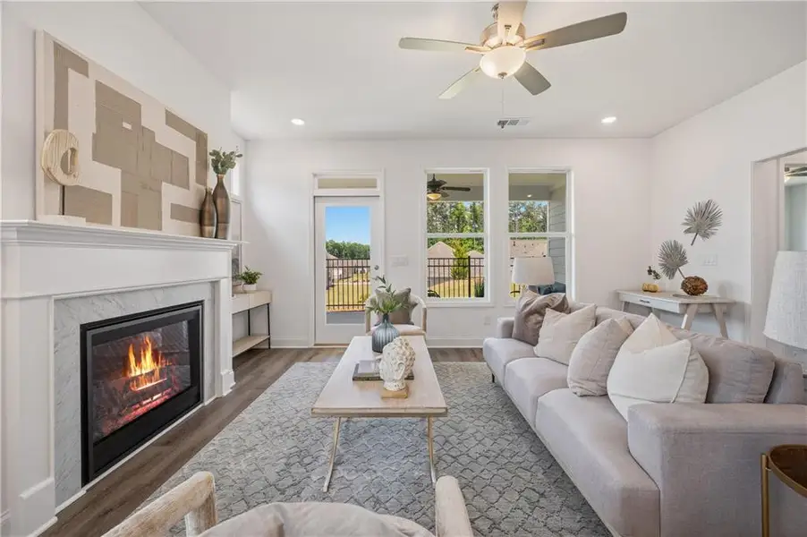Furnished interior view inside a new home in , Hiram (Image 14).