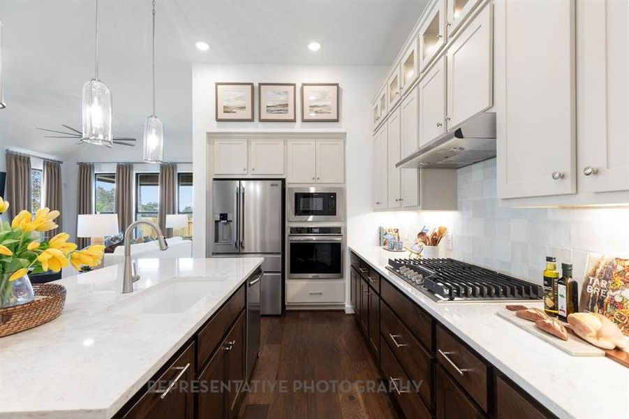 Furnished interior view inside a new home in Treeline, Justin (Image 38).