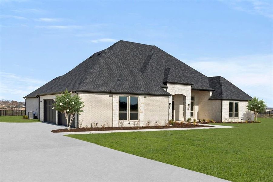 Front exterior of a new home in Parker Ranch, Parker, TX, highlighting curb appeal (Image 2).