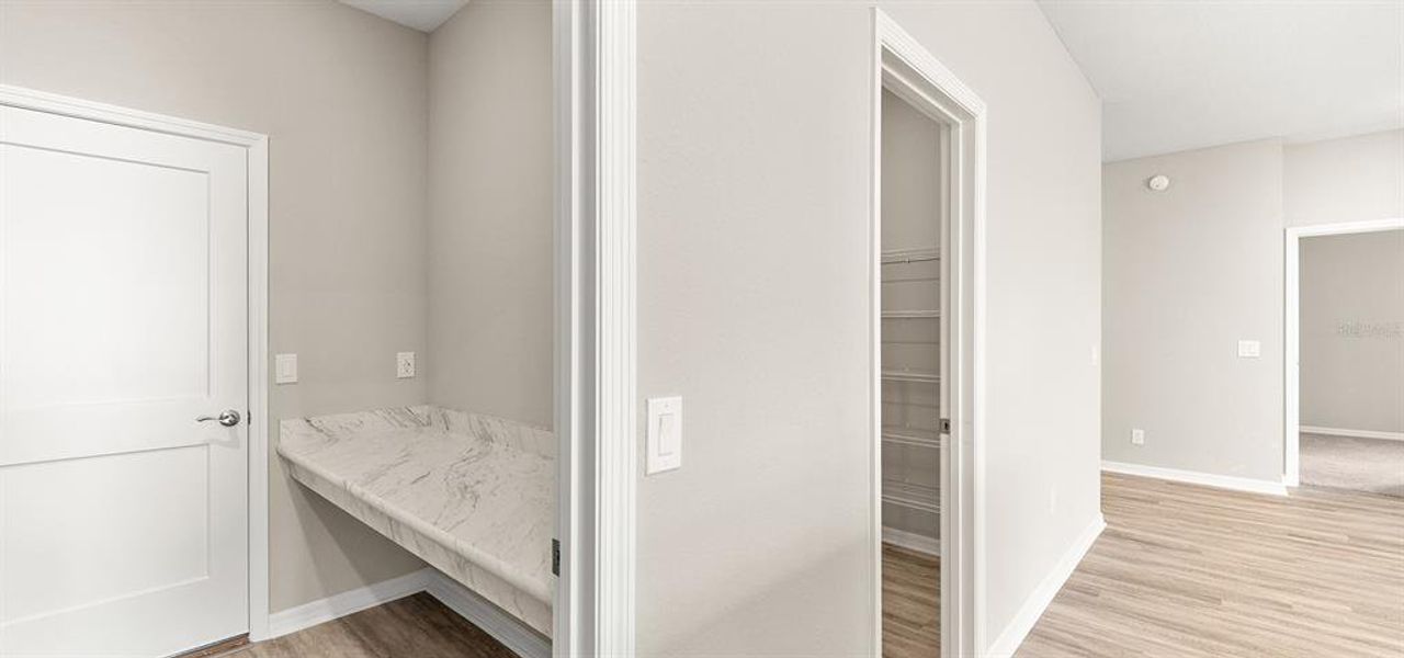 Spacious, unfurnished interior of a new home in Estates at Hickory Cove - Single-Family Homes, St. Cloud (Image 19). Spacious, unfurnished interior of a new home in Estates at Hickory Cove - Single-Family Homes, St. Cloud (Image 19).