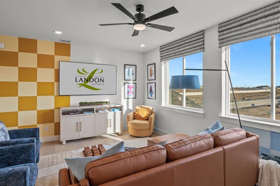 Furnished interior view inside a new home in East Village - Classic Series, Frisco (Image 33).