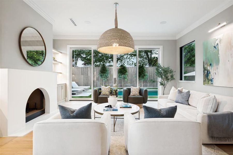 Furnished interior view inside a new home in , Dallas (Image 18).