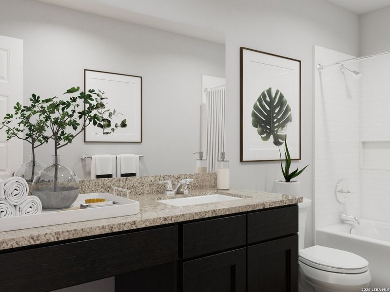 Furnished interior view inside a new home in Dauer Ranch, New Braunfels (Image 15).