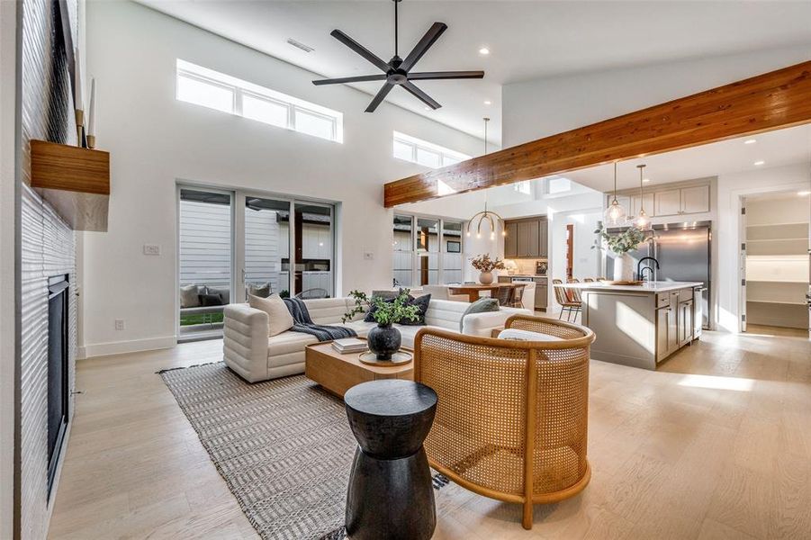 Furnished interior view inside a new home in , Dallas (Image 13).