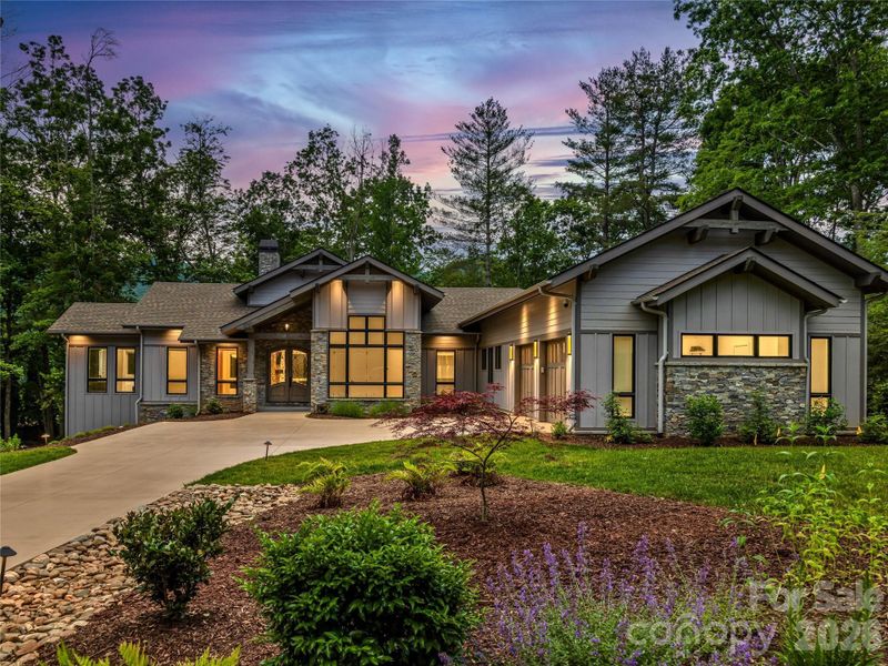 Front exterior of a new home in , Arden, NC, highlighting curb appeal (Image 28).