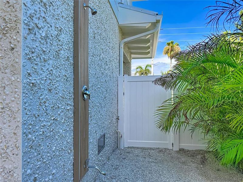 Exterior details and patio area of a home in , Bradenton Beach (Image 36).