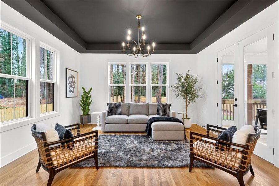 Furnished interior view inside a new home in , Decatur (Image 18).