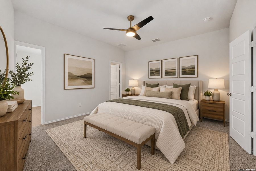 Furnished interior view inside a new home in Saengerhalle Meadows, New Braunfels (Image 26).