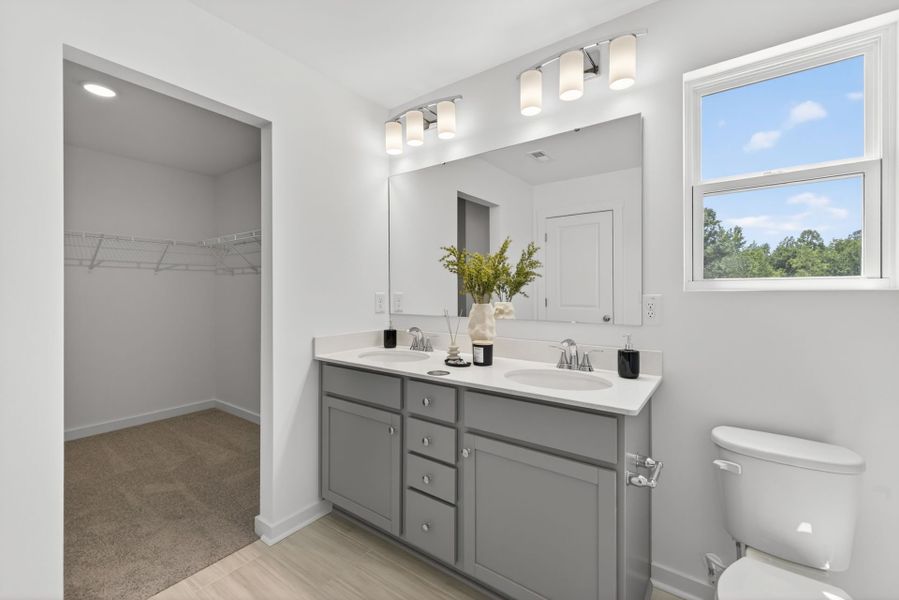 Furnished interior view inside a new home in White Oak Creek Crossing, Angier (Image 18).