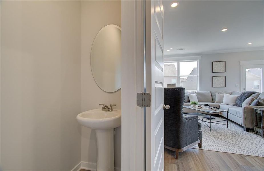 Furnished interior view inside a new home in The Towns at Auburn Station East, Auburn (Image 13).