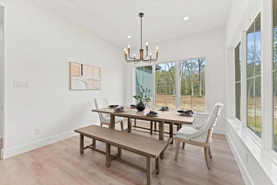 Furnished interior view inside a new home in , Conroe (Image 16).