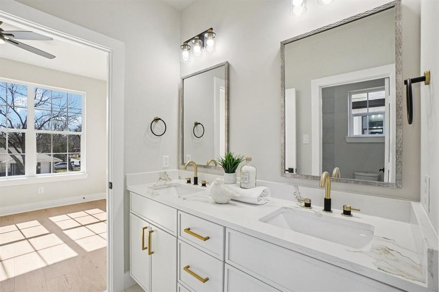 Jack and Jill bathroom