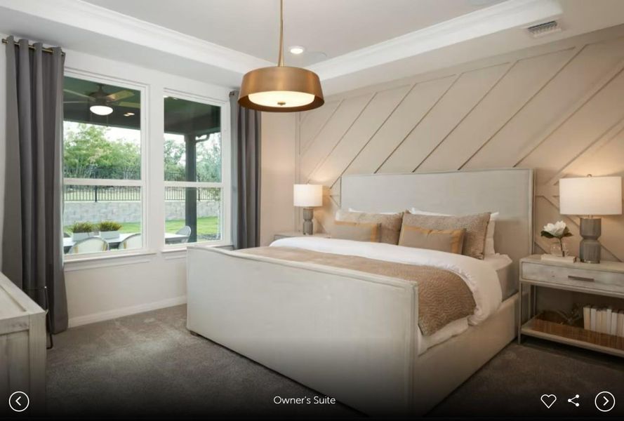 Photo of Del Webb model home with same floor plan, not of actual home listed.