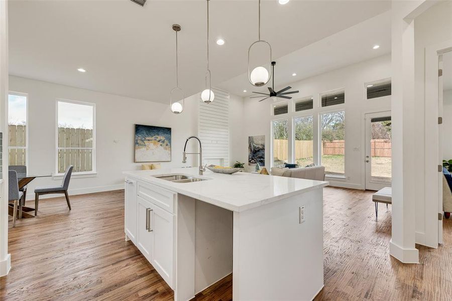 Furnished interior view inside a new home in , Dallas (Image 12).