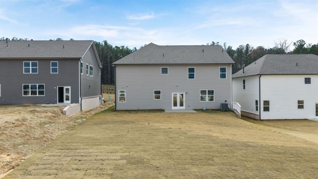 Exterior details and patio area of a home in Hamptons at Riverwood South, Dallas (Image 4).