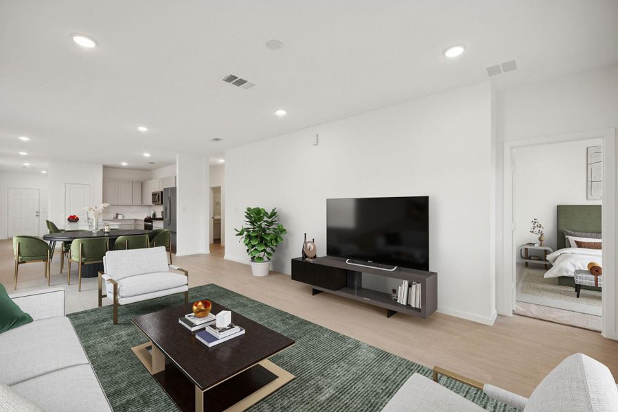 Furnished interior view inside a new home in Montgomery Bend, Montgomery (Image 5).