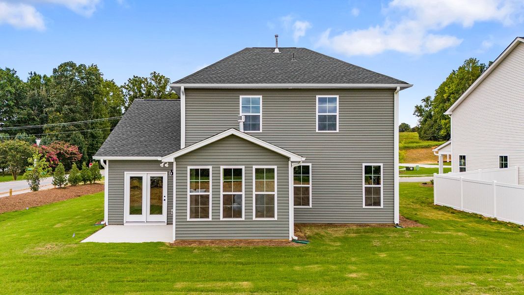 Front exterior of a new home in Fieldstone, Lexington, NC, highlighting curb appeal (Image 26).