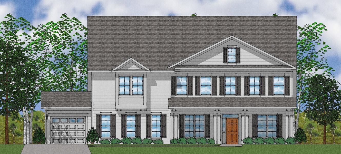 Representative exterior photo of a completed home built from the Livingston - Elite Collection by Mungo Homes in Walnut Grove, Easley, SC (Image 29).