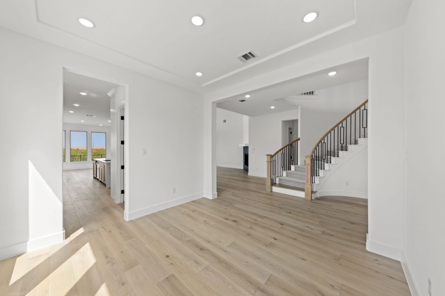 Representative unfurnished interior of a home built from the 5042 by Tradition Homes in Lakewood at Brookhollow – 60′ Lots, Prosper (Image 18).