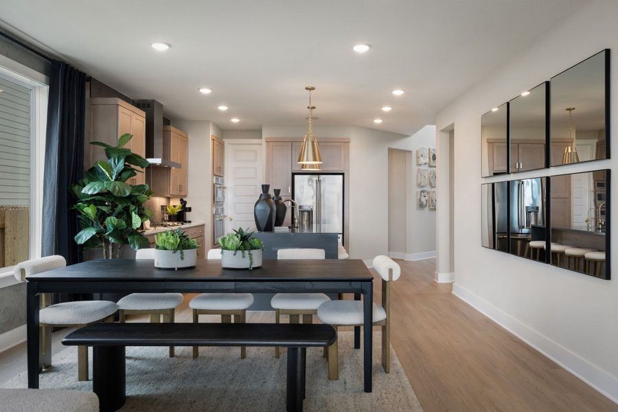 Furnished interior view inside a new home in Terrace Collection At Turner's Crossing, Buda (Image 34).