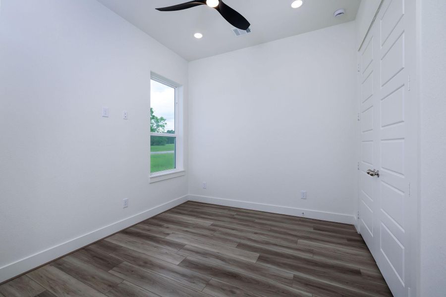 Front office with a closet