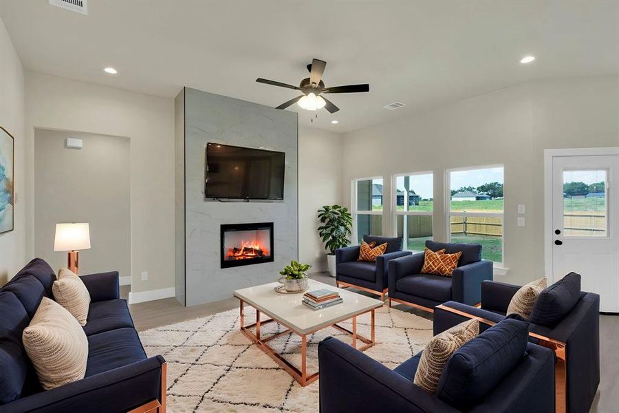 Furnished interior view inside a new home in , Palmer (Image 10).