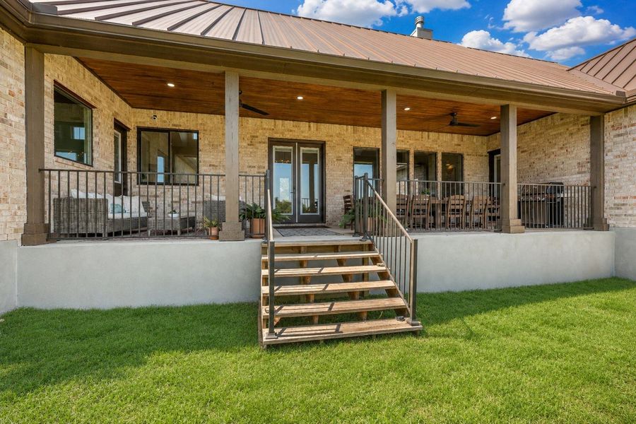 Exterior details and patio area of a home in , Johnson City (Image 22). Exterior details and patio area of a home in , Johnson City (Image 22).