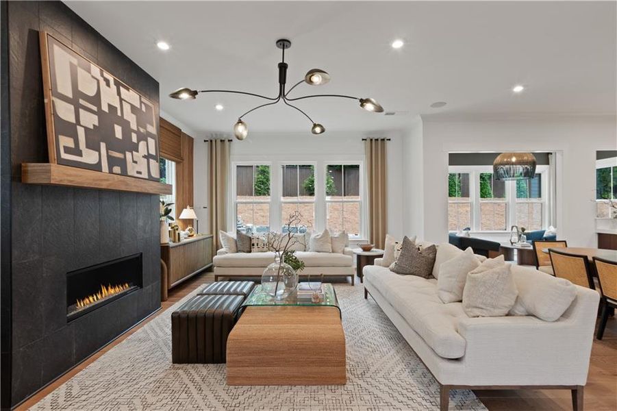 Furnished interior view inside a new home in Silverwood, Cumming (Image 7).