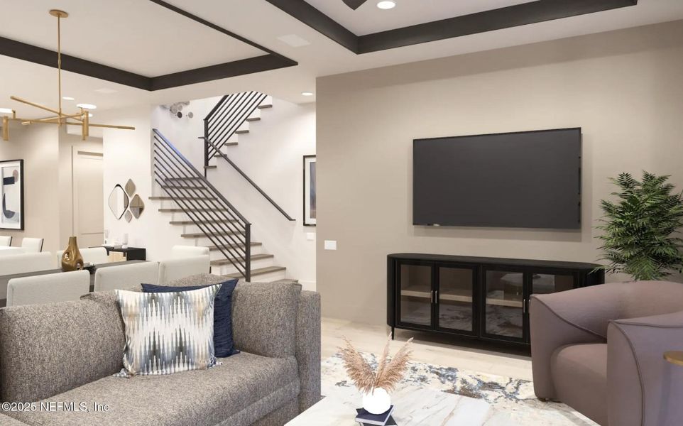 Furnished interior view inside a new home in , St. Augustine (Image 7).