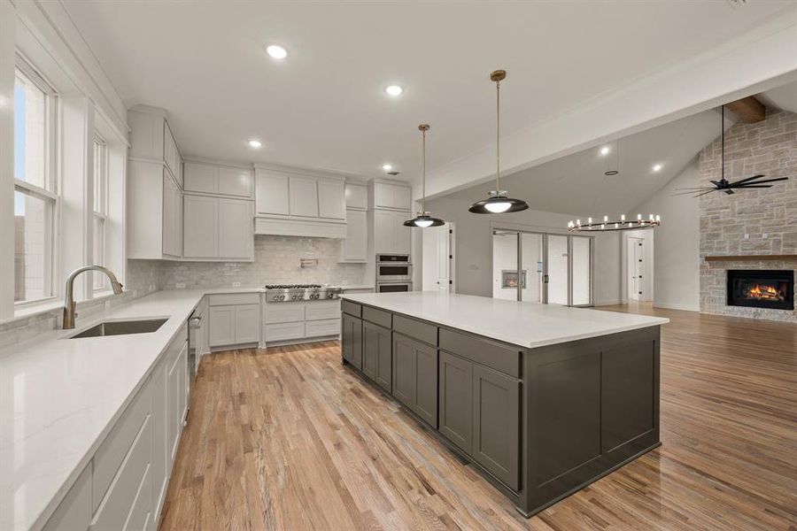 Furnished interior view inside a new home in NorthGlen, Haslet (Image 10).