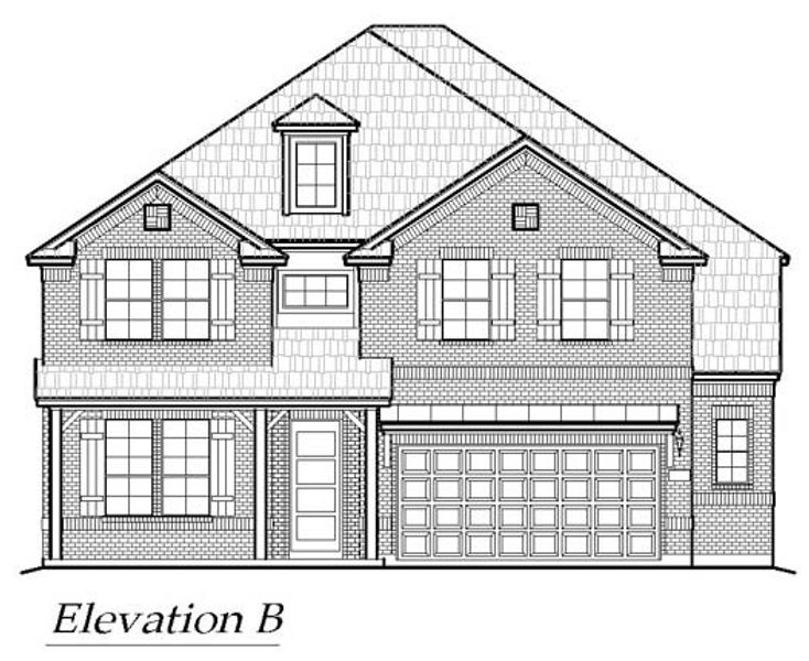 Exterior rendering of this home design in Las Lomas, Forney, TX (Image 8). Exterior rendering of this home design in Las Lomas, Forney, TX (Image 8).