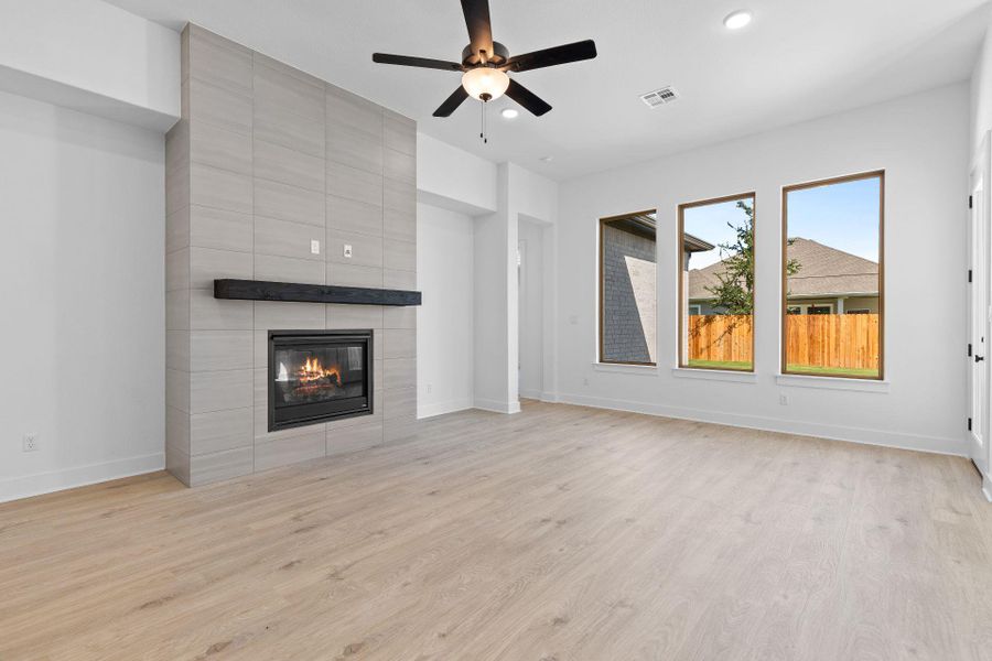 Family Room with fireplace Family Room with fireplace