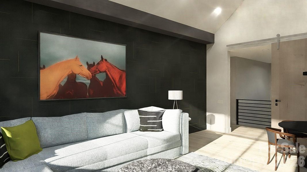 Furnished interior view inside a new home in , Charlotte (Image 17).