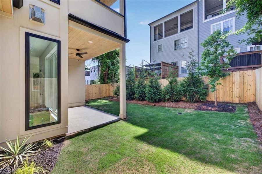 Exterior details and patio area of a home in , Atlanta (Image 38). Exterior details and patio area of a home in , Atlanta (Image 38).