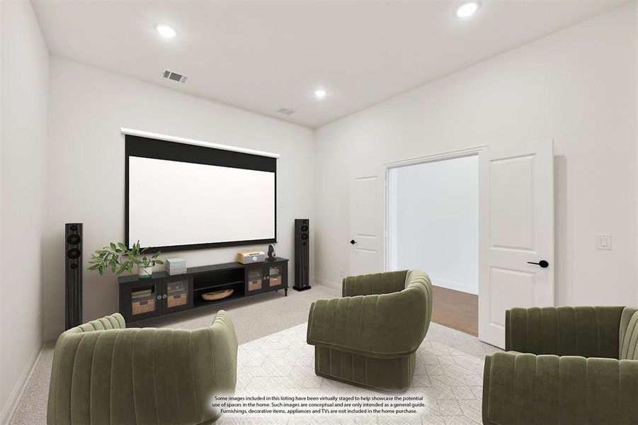 Furnished interior view inside a new home in Villages of Hurricane Creek, Anna (Image 10).