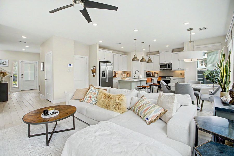 Furnished interior view inside a new home in , Cypress (Image 25).