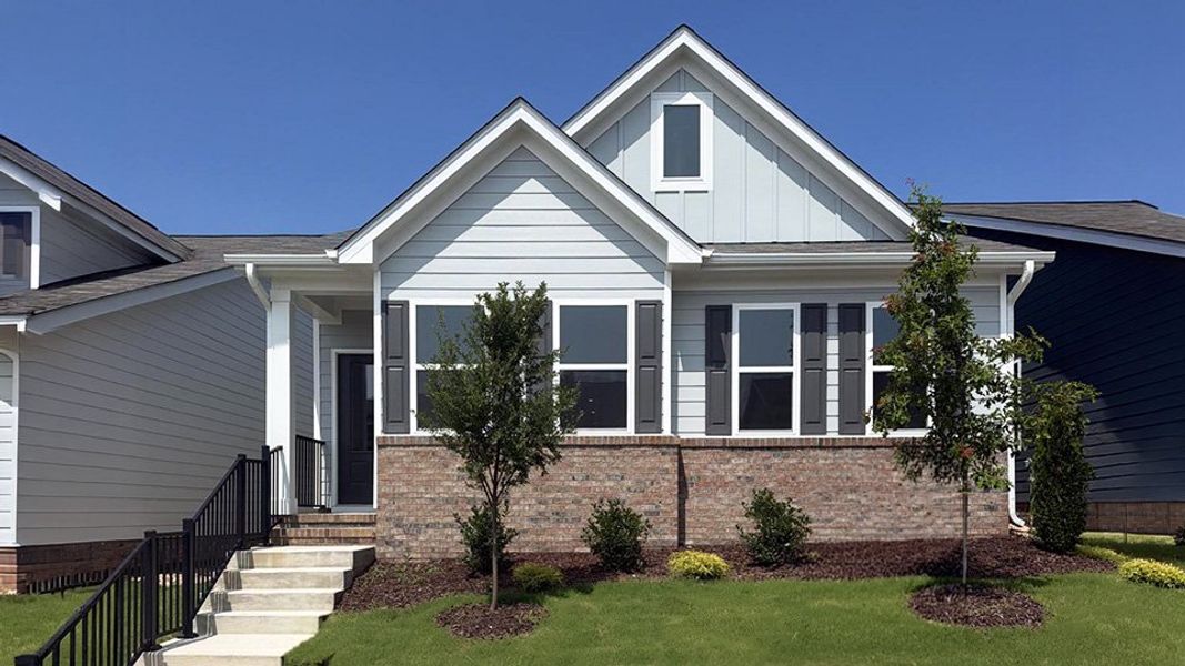 Representative exterior photo of a completed home built from the Haywood by D.R. Horton in The Villas at Haywood Glen, Knightdale, NC (Image 26).